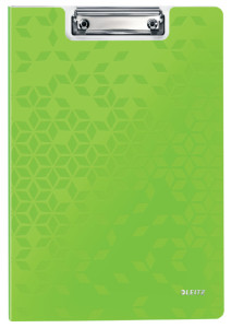 LEITZ Porte-bloc à rabat WOW, A4, polyfoam, vert métallisé