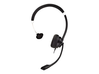 V7 : DELUXE MONO USB HEADSET W/MIC VOL CNTRL 1.8M cable BLK