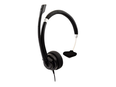 V7 : DELUXE MONO USB HEADSET W/MIC VOL CNTRL 1.8M cable BLK