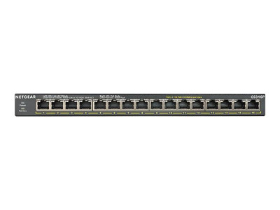 Netgear : 16-PORT GB POE+ UNMGD SWITCH FLEXPOE