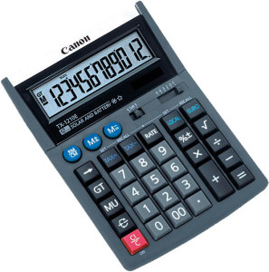 Canon Tischrechner TX-1210E, Solar-/ Batteriebetrieb