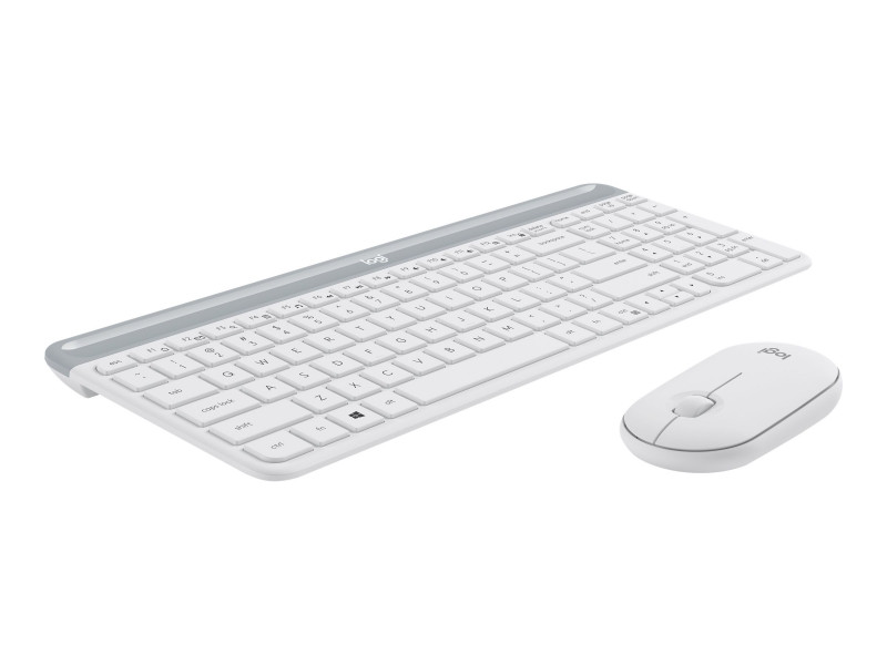 LOGITECH CLAVIER SOURIS SANS FIL BLANC MK470 MINCE