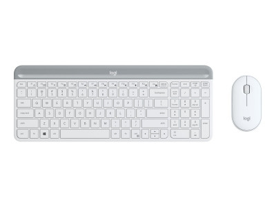 Logitech : SLIM WIRELESS KEYBOARD + MOUSE COMBO MK470 OFFWHITE FRA CENTRAL fr