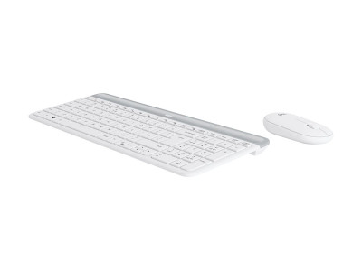 Logitech : SLIM WIRELESS KEYBOARD + MOUSE COMBO MK470 OFFWHITE FRA CENTRAL fr