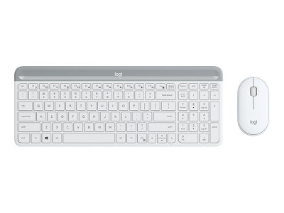 Logitech : SLIM WIRELESS KEYBOARD + MOUSE COMBO MK470 OFFWHITE FRA CENTRAL fr