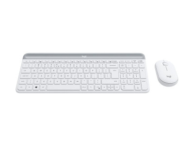 Logitech : SLIM WIRELESS KEYBOARD + MOUSE COMBO MK470 OFFWHITE FRA CENTRAL fr