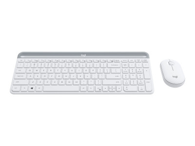 Logitech : SLIM WIRELESS KEYBOARD + MOUSE COMBO MK470 OFFWHITE FRA CENTRAL fr