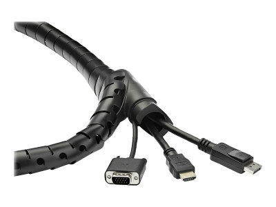 Startech : SPIRAL cable MANAGEMENT SLEEVE 25MM X 2.5M /1X 8.2 - BLACK