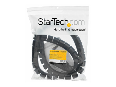 Startech : SPIRAL cable MANAGEMENT SLEEVE 45MMX1.5M /1.8X4.9 - BLACK