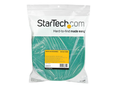 Startech : 100FT. HOOK et LOOP ROLL - GREEN - RESUABLE