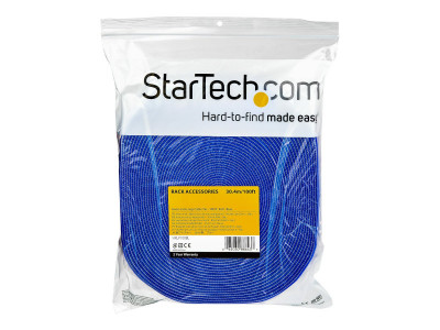 Startech : 100FT. HOOK et LOOP ROLL - BLUE - RESUABLE