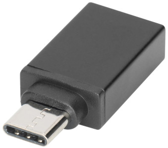 DIGITUS USB Adapter, USB-C - USB-A, schwarz