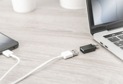 DIGITUS USB Adapter, USB-C - USB-A, schwarz