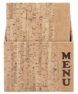 Securit Protège-menus DESIGN CORK, A4, boîte de 10