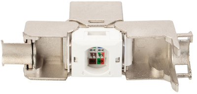 DIgitus module Keystone cat.6A, blindé, gris