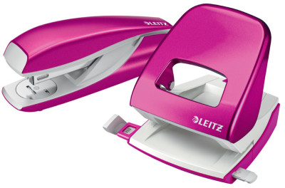 LEITZ Agrafeuse & perforateur Nexxt WOW, vert métallisé