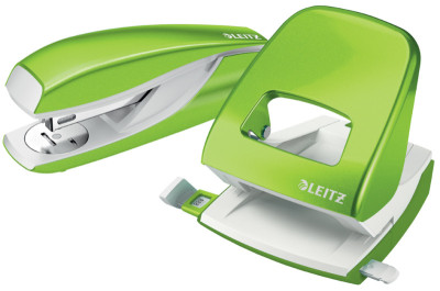 LEITZ Agrafeuse & perforateur Nexxt WOW, vert métallisé