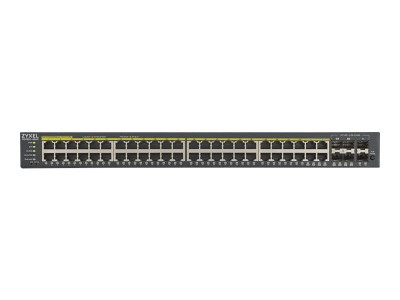 Zyxel 48-Port Gigabit Smart Managed PoE+ Switch 375W NebulaFlex Cloud