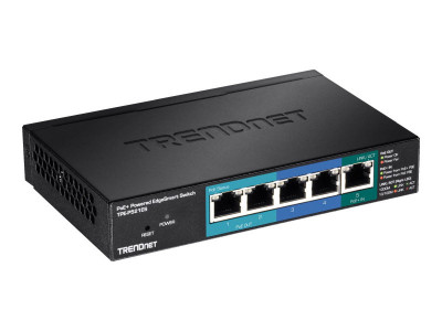 TrendNet : 5PORT GB POE+ POWERED EDGESMART SWITCH W/ POE PASS THROUGH (15W)