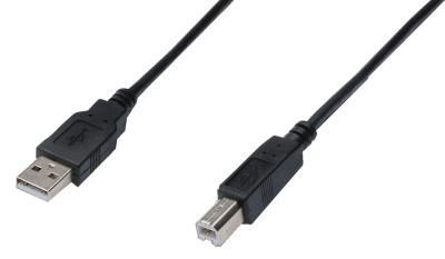 DIGITUS Câble de raccordement USB, USB-A  - USB-B mâle, 1 m