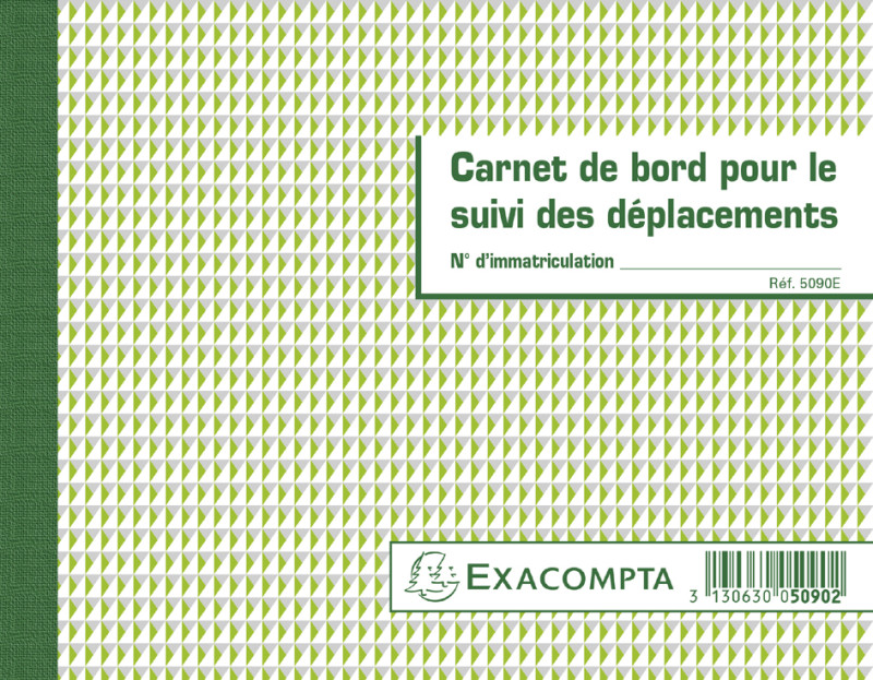 EXACOMPTA Carnet de bord pour le suivi des déplacements