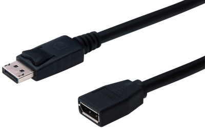 Câble d'extension DIGITUS DisplayPort 1.2, 2,0 m, noir