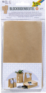 folia Sachet à fond plat en papier, 100 x 55 x 175 mm, blanc