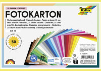 folia Papier cartonné, A5, 300 g/m2, 25 couleurs assorties