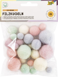 folia Filzkugeln PURE TREND, Merinowolle