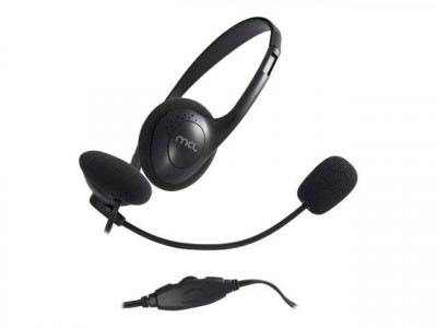 MCL Samar : STEREO HEADSET avec MICROPHONE + VOLUME CONTROL