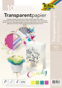 folia Papier transparent CANDY, A4, 115 g/m2