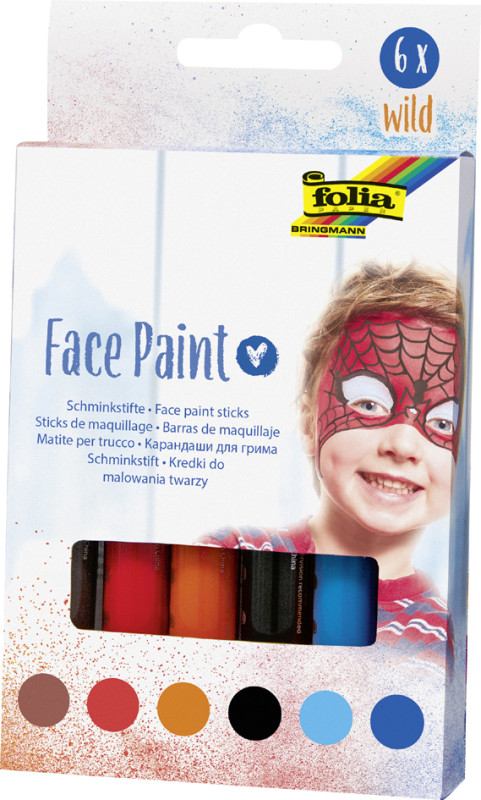 folia Schminkstifte Face Paint Set WILD