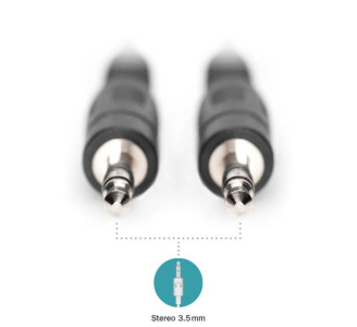 Câble audio DIGITUS, 2 prises jack 3,5 mm, 1,5 m