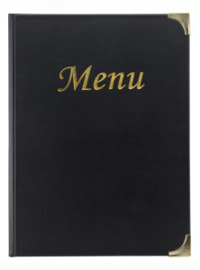 Securit Protège-menus BASIC, A4, noir