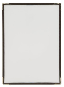 Securit Porte-menu CRYSTAL, A4, pour 2 feuilles