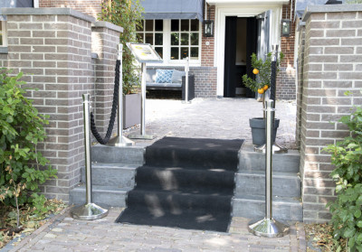 Securit Absperrsystem CLASSIC - Seil, rot / silber