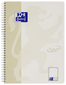 Oxford Cahier spiralé Touch, A4+, pointillé, 160 pages