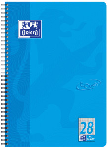 Oxford Cahier spiralé Touch, A4+, pointillé, 160 pages