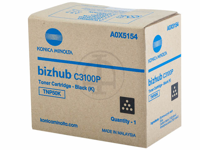 Konica  Minolta A0X5154 pour Konica  Minolta BizHub C3100 TONER NOIR 5000 pages TNP50K