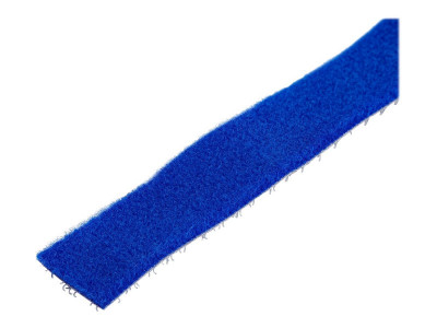 Startech : Rouleau de ruban 7,6m à à bouclettes auto-grippantes BLEU Attaches de câble ajustables