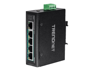 TrendNet : 5-PORT IND.FAST ETH POE+ SWITCH DIN-RAIL