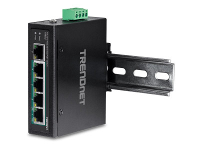TrendNet : 5-PORT IND.FAST ETH POE+ SWITCH DIN-RAIL