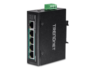 TrendNet : 5-PORT IND.FAST ETH POE+ SWITCH DIN-RAIL