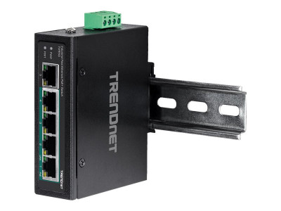 TrendNet : 5-PORT IND.FAST ETH POE+ SWITCH DIN-RAIL