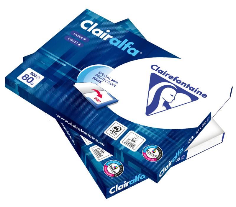 Clairalfa Papier multifonction, A4, 80 g/m2, extra blanc