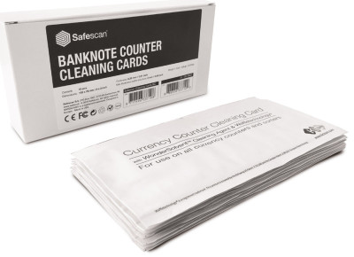 Cartes de nettoyage Safescan pour compteuses de billets