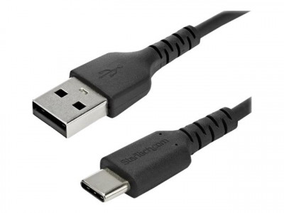 Startech : 2M DURABLE USB 2.0 TO USB C cable Noir ARAMID FIBER