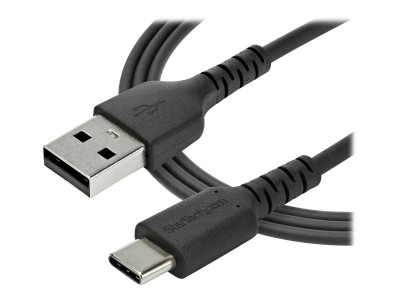 Startech : 2M DURABLE USB 2.0 TO USB C cable Noir ARAMID FIBER