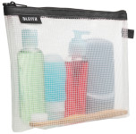 LEITZ Trousse à cosmétique WOW Traveller, transparent/noir LEITZ Trousse à cosmétique WOW Traveller, transparent/noir