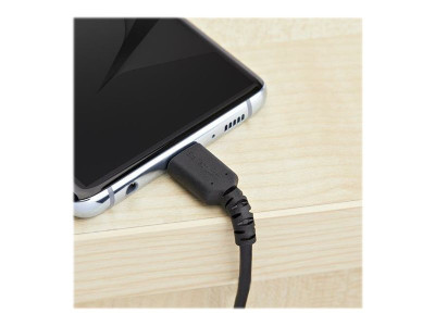 Startech : 1M DURABLE USB 2.0 TO USB C cable BLACK ARAMID FIBER